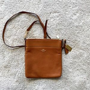 Coach crossbody brown bag